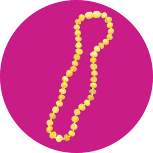 Amber Teething Necklace - Polished Butter Baroque