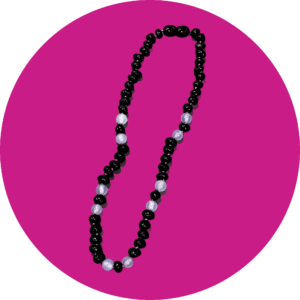 Amber Teething Necklace - Polished Cherry + Amethyst